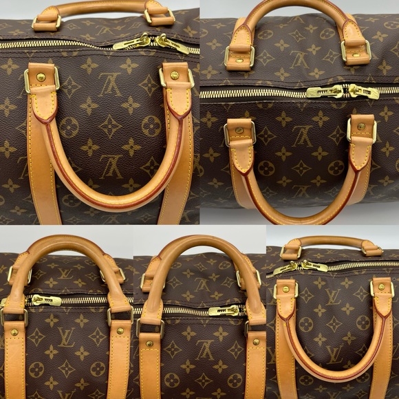 ❌SOLD❌Authentic Louis Vuitton monogram Keepall Bandoliere 55 - Picture 12 of 17